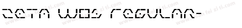 Zeta W05 Regular字体转换